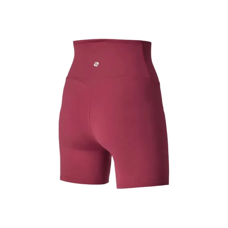 XEXYMIX Yoga Shorts Women's Rose Wine Red-1