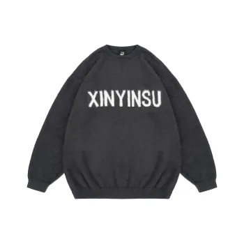 XINYINSU Sweaters Unisex Gray