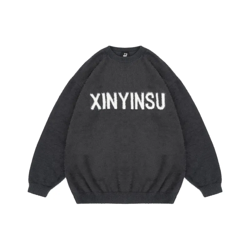 XINYINSU Sweaters Unisex Gray-0