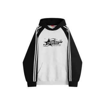 MIIOW Trend Party Series Sweatshirt Unisex Black White Gray Multicolor