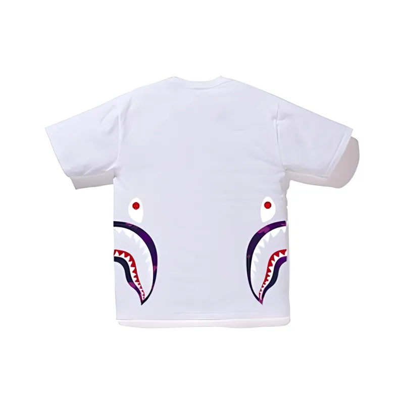 A BATHING APE Color Camo Side Shark Tee-1