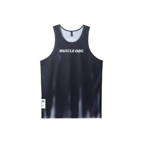 Muscle Dog Tank Tops Men's Black