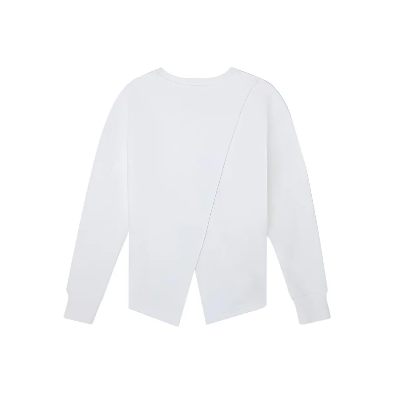New Balance Solid Color Minimalistic Sweatshirts Unisex White-1