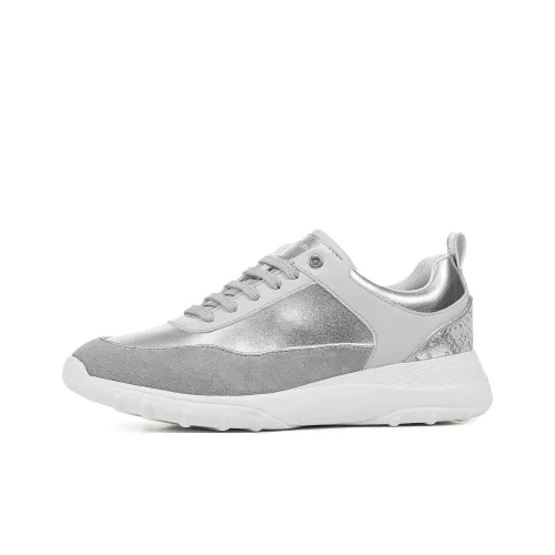 GEOX Alleniee Low Top Casual Shoes Women's Gray Silver