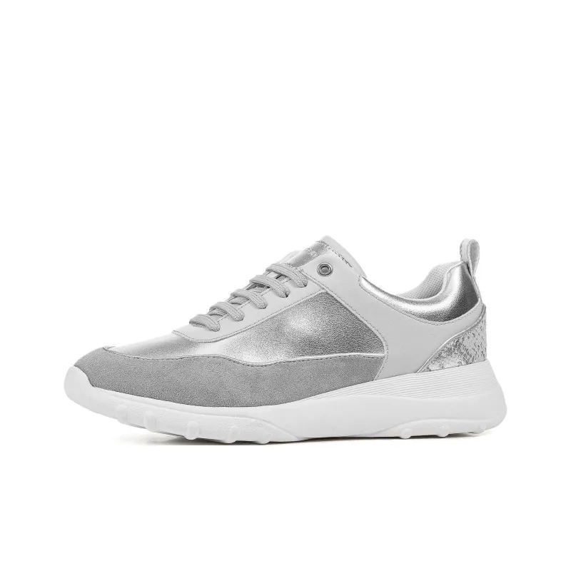 GEOX Alleniee Low Top Casual Shoes Women's Gray Silver-0