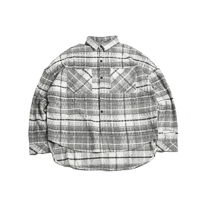 HARSH AND CRUEL Loose Fit Jacket Unisex Gray-0