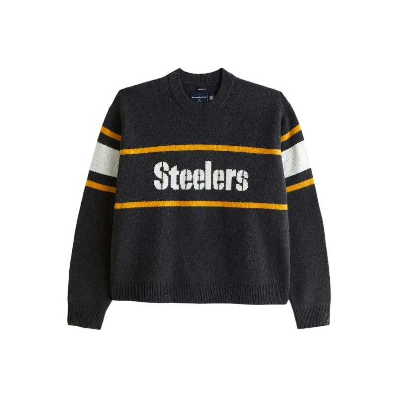 Abercrombie＆Fitch Sweaters Men Black Pattern-0
