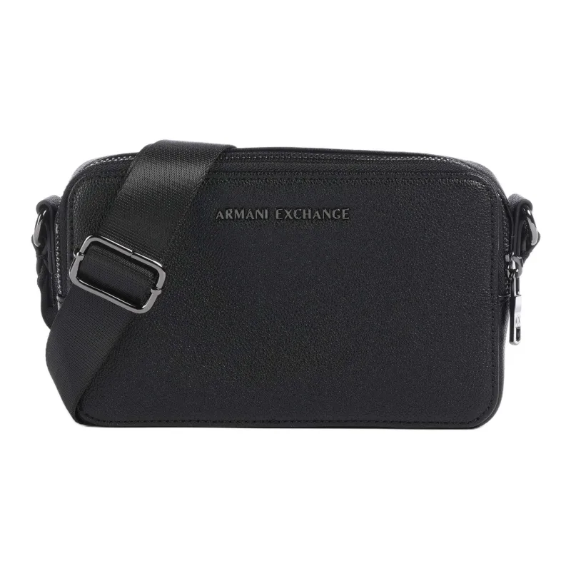 ARMANI EXCHANGEAE Synthetic Material Shoulder Bag, Crossbody Bag Men's Black-0