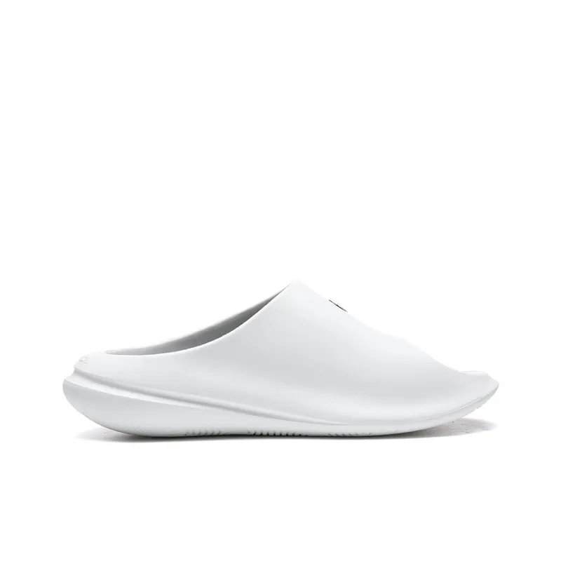 PEAK Slip Resistant Abrasion Resistant Cushioning Slide Slippers Men's White Gray-1
