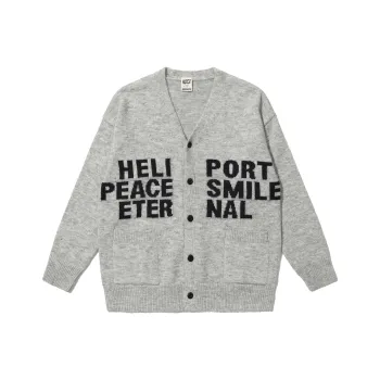 HELIPORT Cashmere Sweater Unisex Gray