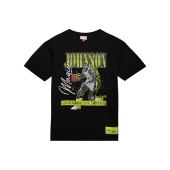 Mitchell & Ness SS24 Regular T Shirt Unisex Black