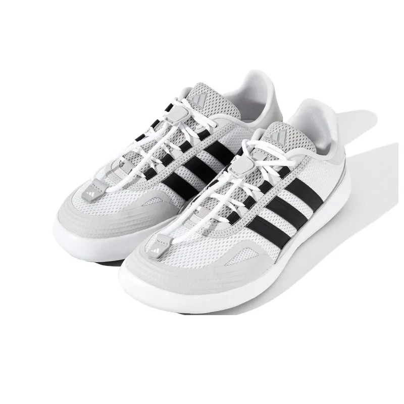 Adidas ROAMBOAT Cushioning Slip Resistant Low Top Running Shoes Unisex White Black-2