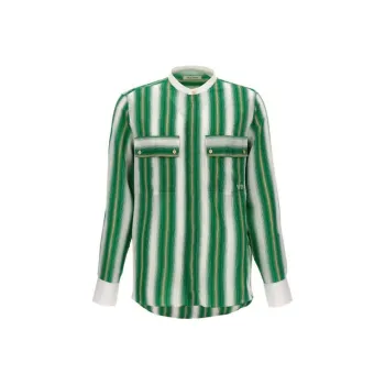 Wales Bonner Cadence Striped Long Sleeved Shirt