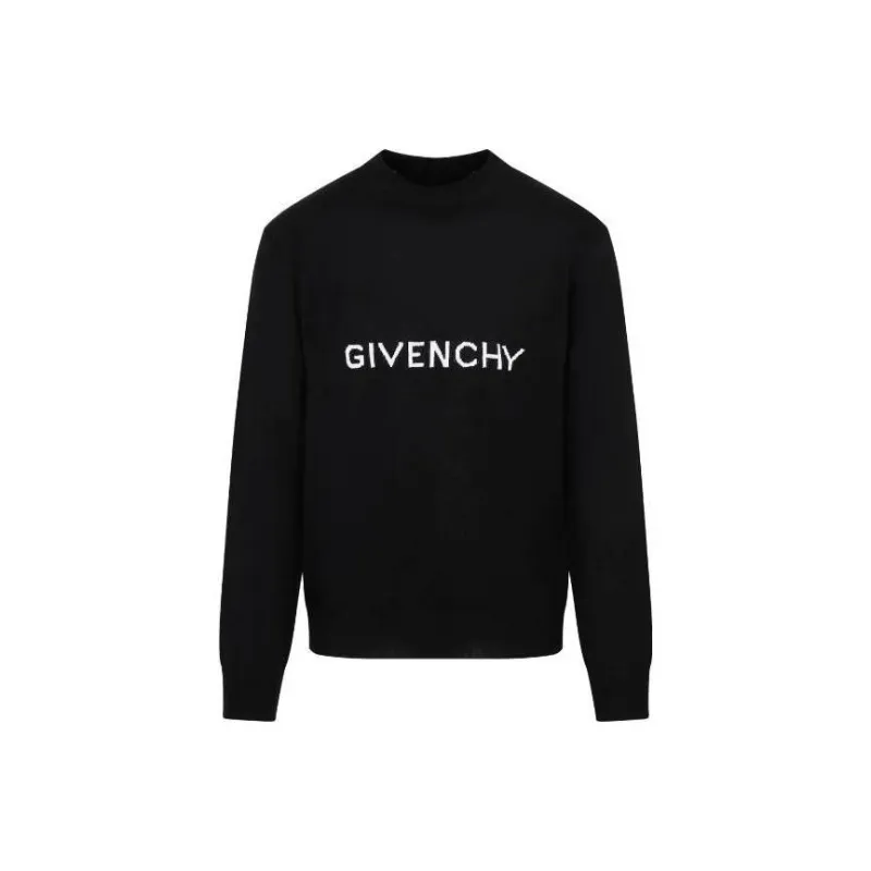 Givenchy Intarsia-Knit Crewneck Jumper-0