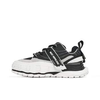 NEXT IMPULSIVE Wave Collection Stylish Skateboarding Shoes Unisex Black White