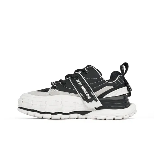 NEXT IMPULSIVE Wave Collection Stylish Skateboarding Shoes Unisex Black White