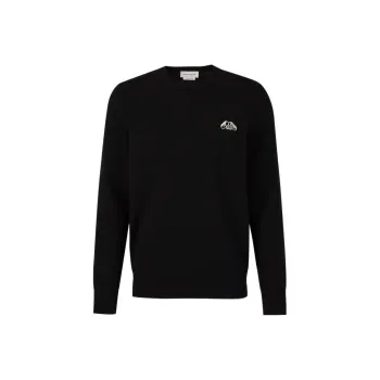 Alexander McQueen Logo Embroidered Crewneck Jumper
