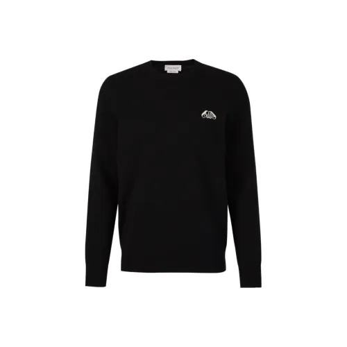 Alexander McQueen Logo Embroidered Crewneck Jumper