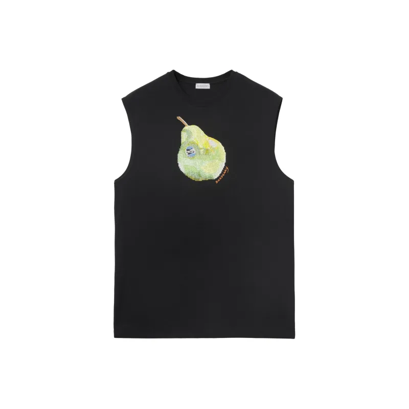 Burberry Pear Embellished Crewneck Tank Top-0