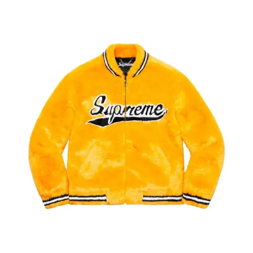 Supreme Faux Fur Varsity Jacket