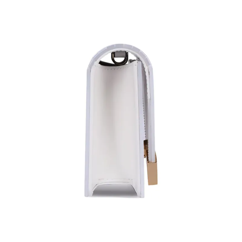 MICHAEL KORS Barbara Leather Detail Envelope Bag Shoulder Bag Crossbody Bag Small Size Women's White-2