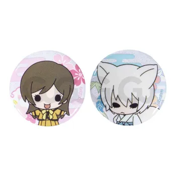 GuGuGuGu 'Fresh Look Girlish' Anime Chibi Tinplate Fridge Magnet, Anime Merchandise Badges