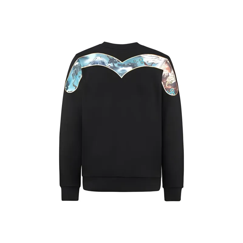 EVISU Sweatshirts Men Black-0