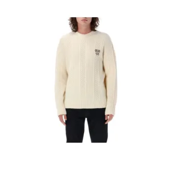 Golden Goose Logo embroidered Knitted Wool Jumper