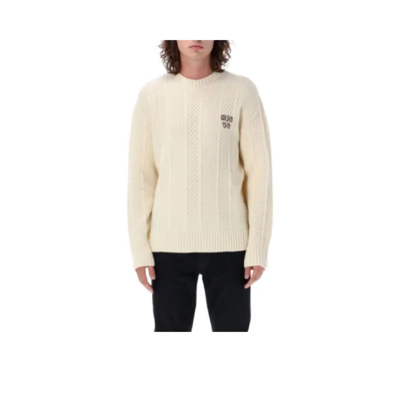 Golden Goose Logo embroidered Knitted Wool Jumper-0