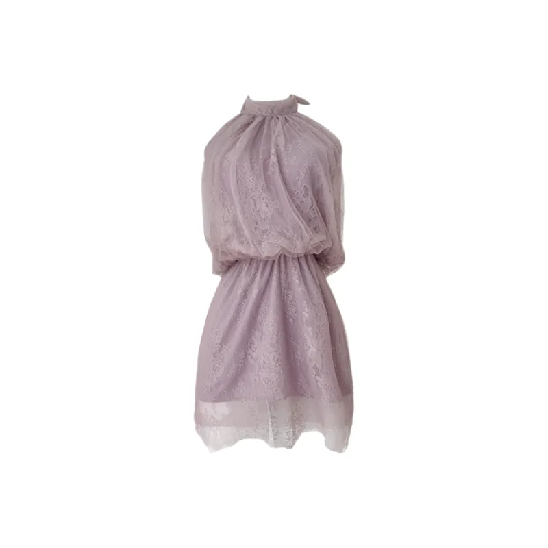 Fashion Sleeveless Dress Women's Dreamy Purple-5