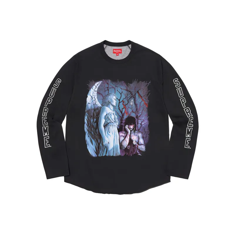 Supreme The Crow Raglan L/S Tee-3