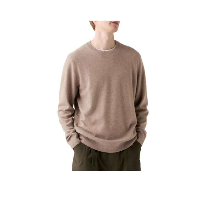 UNIQLO Cashmere Sweater Unisex Dark Beige-0