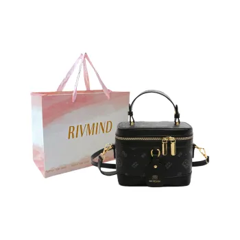 RIVMIND PU Handbag, Shoulder Bag, Crossbody Bag Women's Black/Pink/White/Brown
