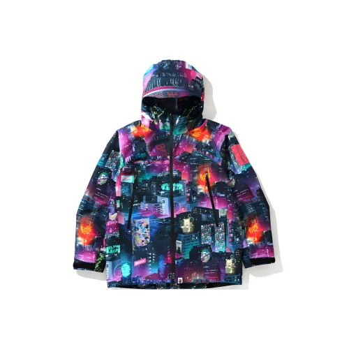 A BATHING APE Neon Tokyo Hoodie Jacket