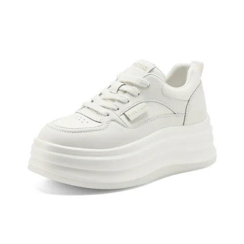 FIVE PLUS Low Top Skateboard Shoes Women's White