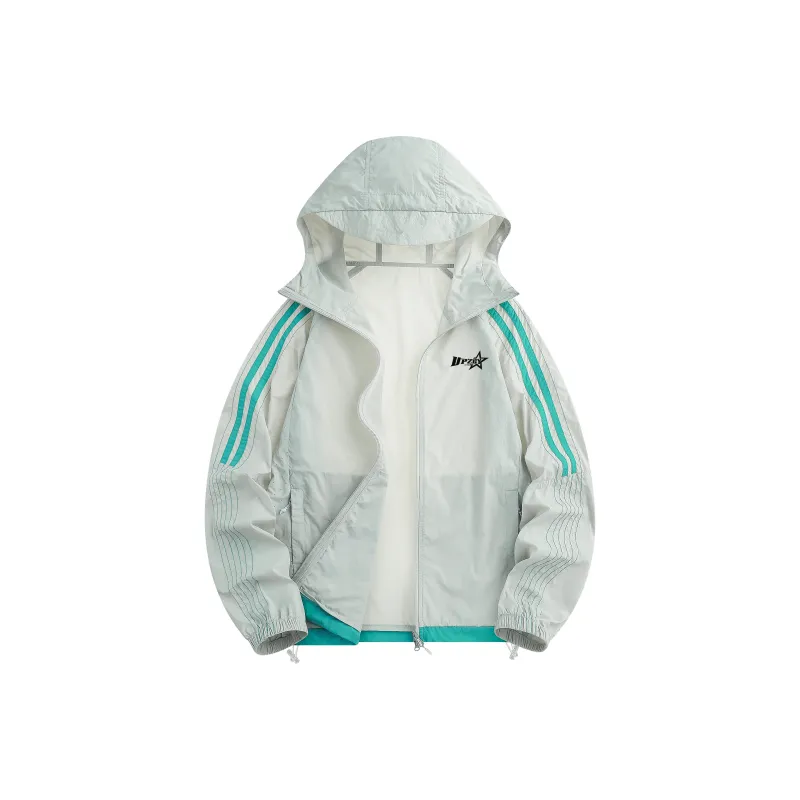 UPZCY Sun Protection Clothing Unisex Light Gray Green-0