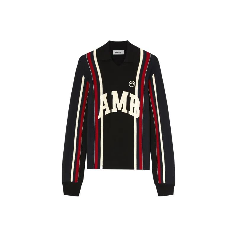 AMBUSH Long Sleeve Embroidered Polo-0