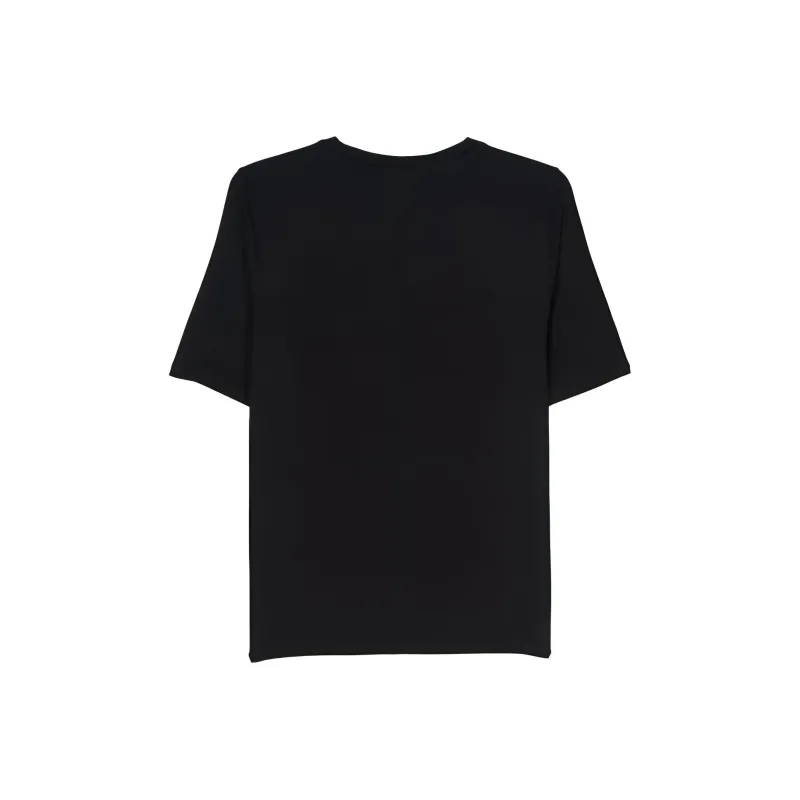 Maison Kitsuné Logo embroidered Cotton T shirt-1