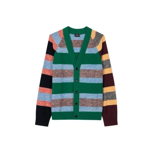 Paul Smith V-Neck Knitwear Men's Emerald Green