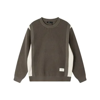 CAISEDI Sweater Men's Gray Green