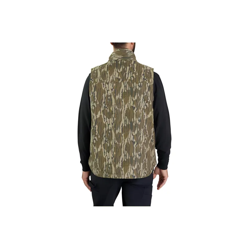 Carhartt 106099 RUGGED FLEX® DUCK SHERPA-LINED CAMO MOCK-NECK VEST Vest LOOSE FIT Men's Camo/Camouflage-1