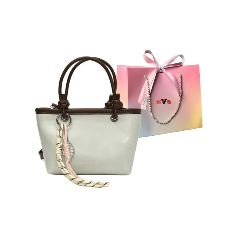 Yalu PU One Shoulder Handbag Regular Women's Pink/Black/Ecru/Light Green-18