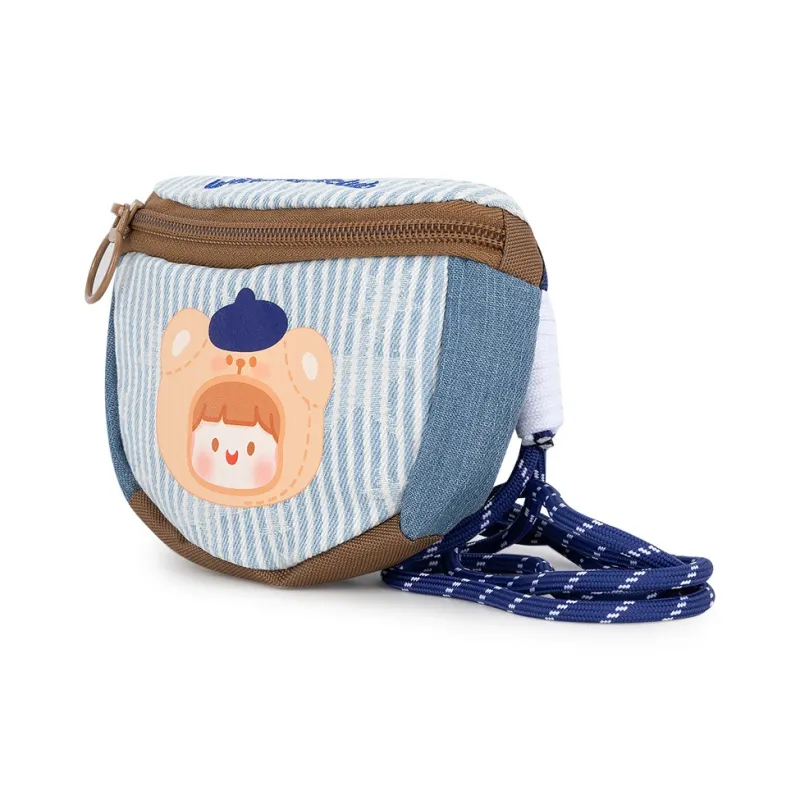 Wild Child Club Flesh Sauce Polyester Coin Purse Unisex Blue-2