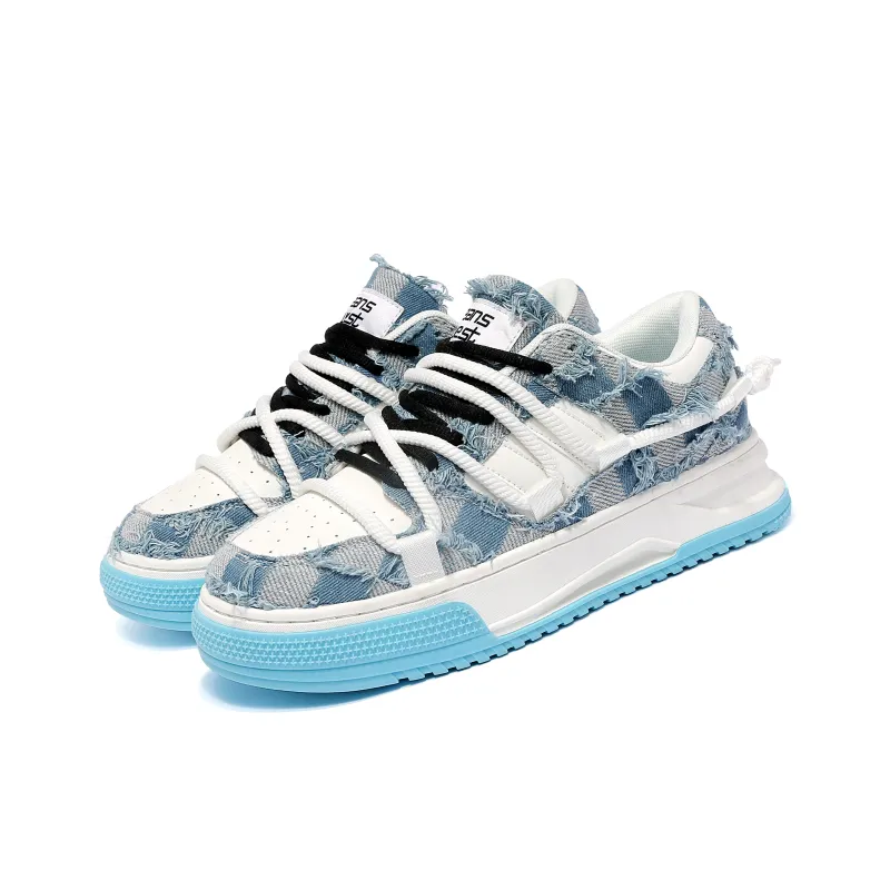 JEANSWEST Creative Workshop Slip Resistant, Abrasion Resistant, Breathable Low Top Skateboard Shoes Unisex-9