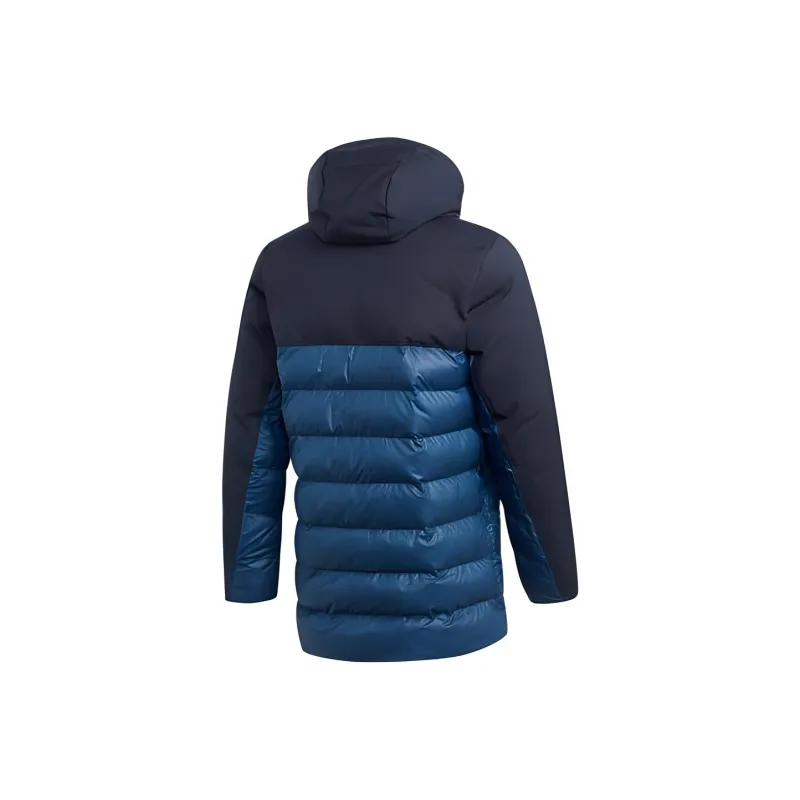Adidas Bayern Munich Shape Hooded Puffer Jacket Bayern Munich Men's Blue-1
