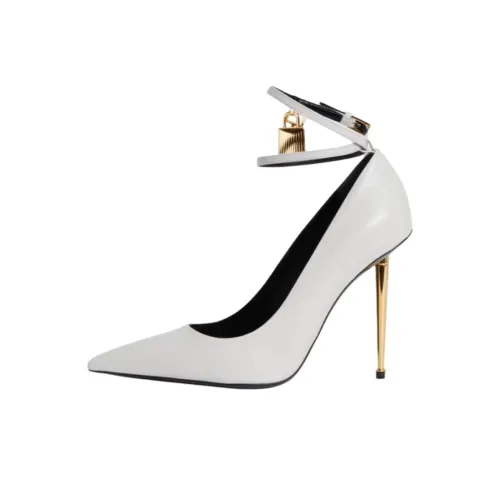 TF Slim Heel High Heels 10.5cm Women's White