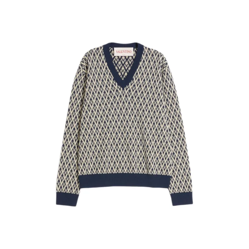 Valentino Toute La V Crewneck Jumper-0
