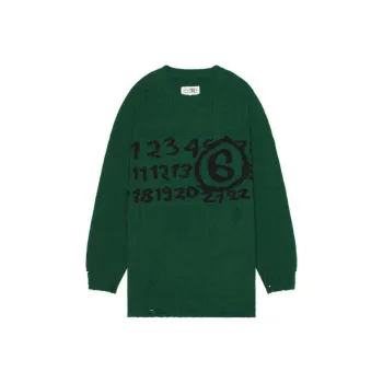 MM6 Maison Margiela Intarsia knit Logo Jumper