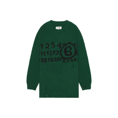 MM6 Maison Margiela Intarsia knit Logo Jumper