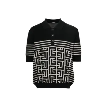 BALMAIN Sweaters Men Multicolor Black & White